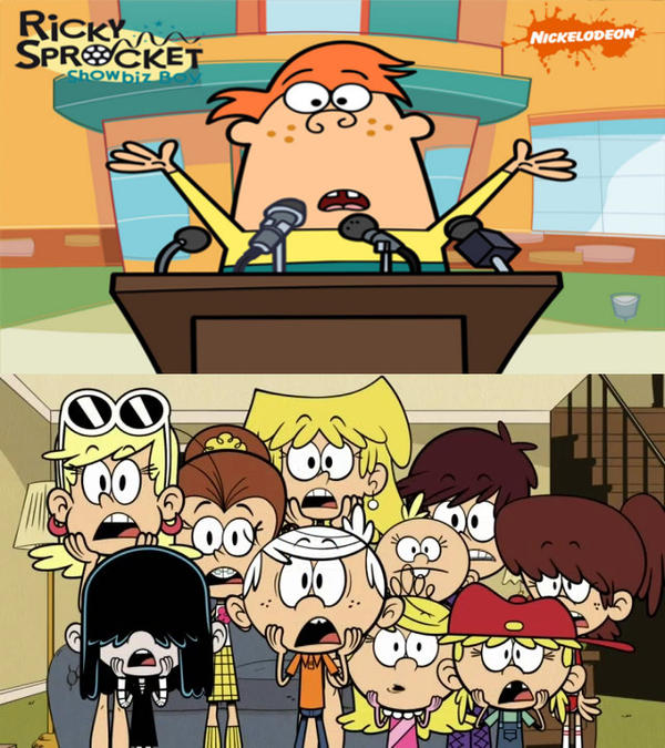 Ricky Sprocket meets The Loud Children. by bnyn1247arts on DeviantArt