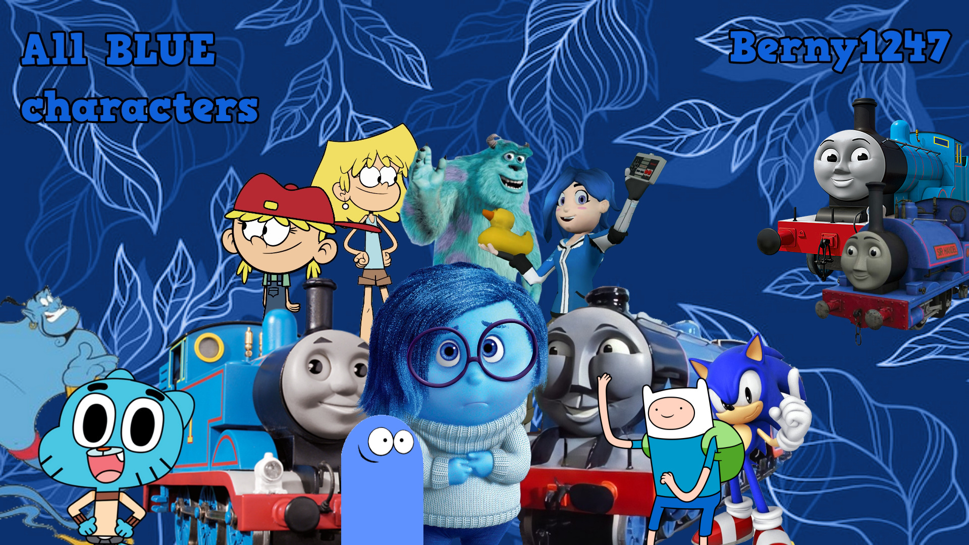 All of the Blue characters by bnyn1247arts on DeviantArt