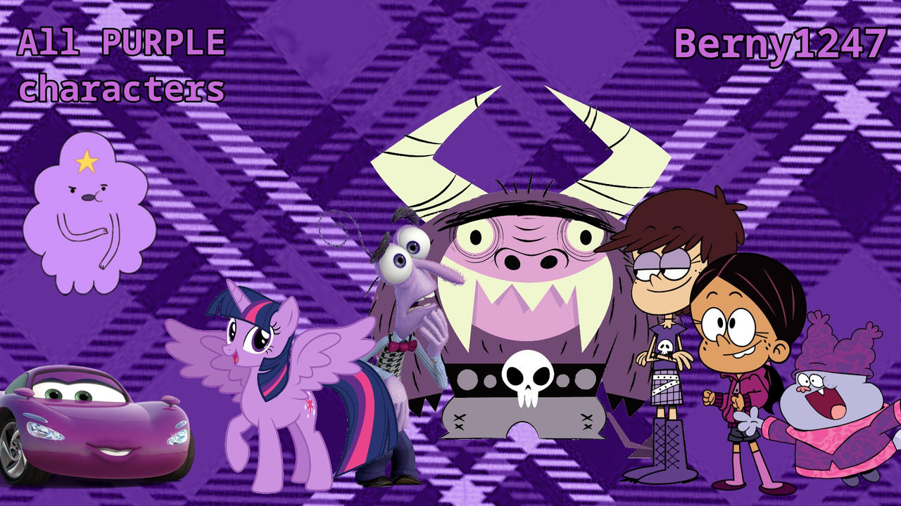 Purple Character Examples All of the Purple characters by bnyn1247arts on DeviantArt