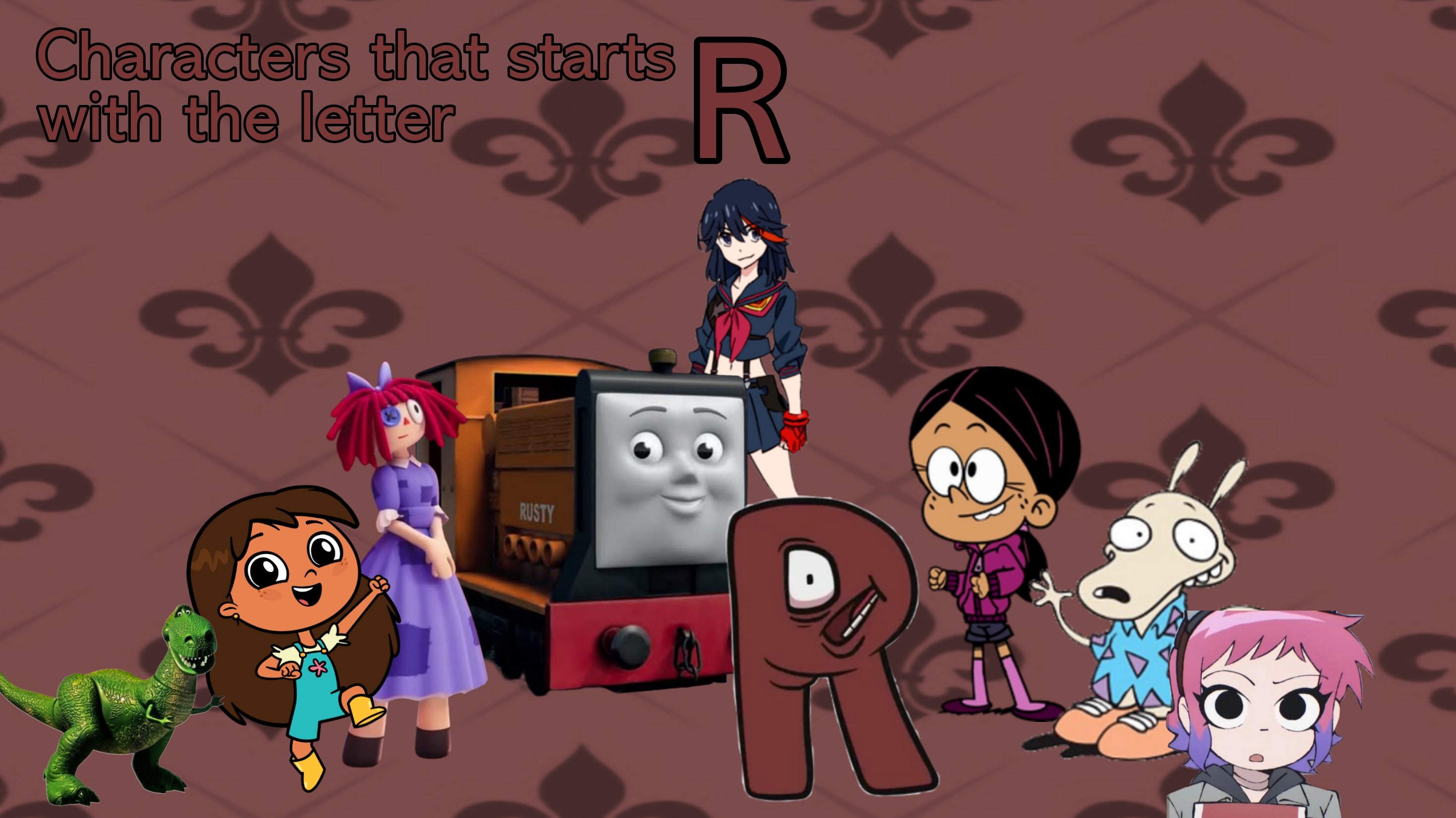 Characters that starts with the letter R by bnyn1247arts on DeviantArt