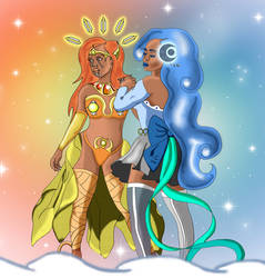 Sun and Moon Goddesses