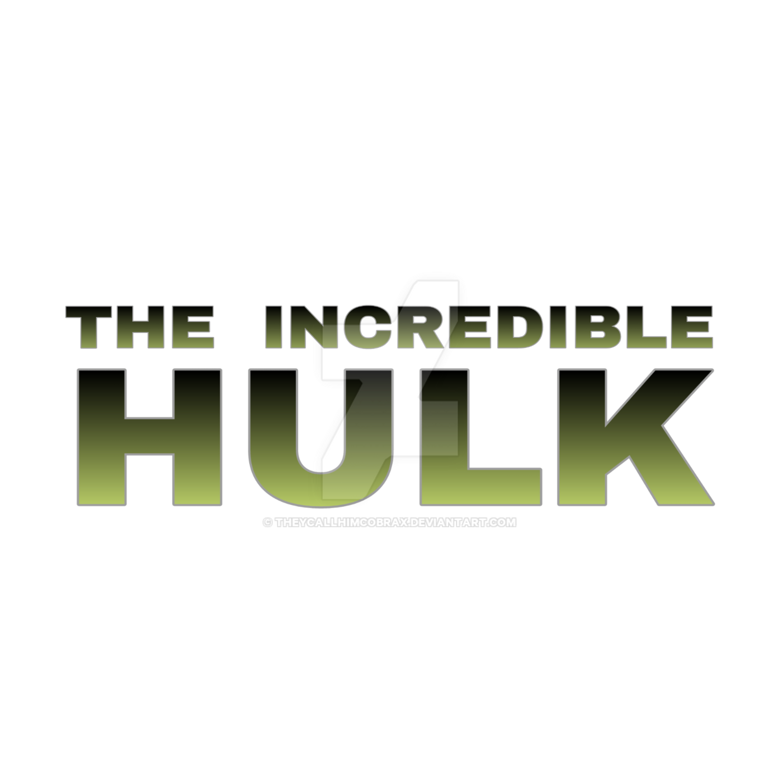 Hulk Title Color In The Incredible Hulk Title Card by AxelMartinez by theycallhimcobrax on ...