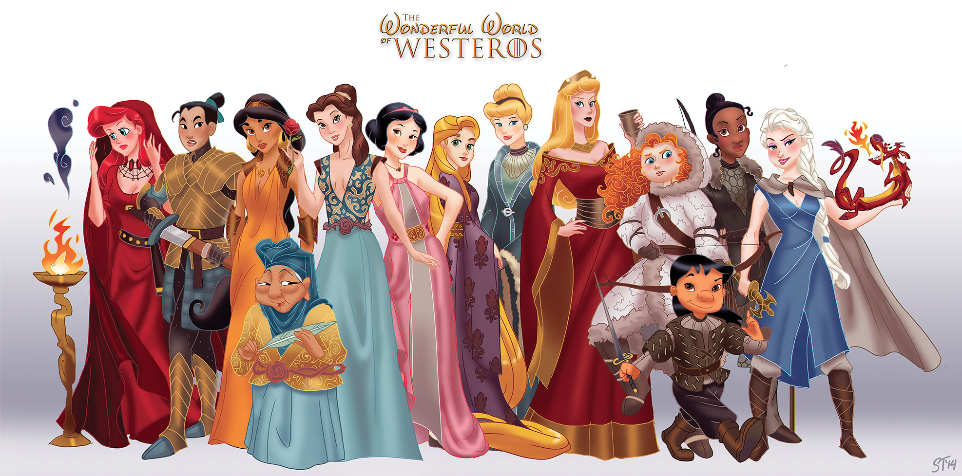 Disney Princesses as Game of Thrones