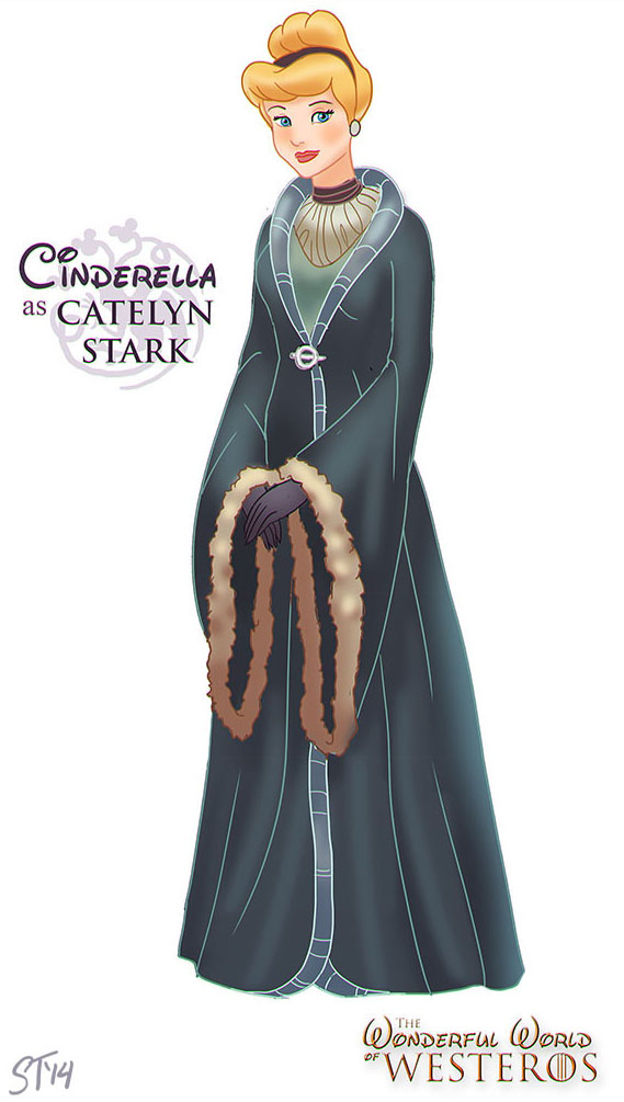 Cinderella as Catelyn Stark by DjeDjehuti