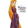 Rapunzel as Sansa Stark