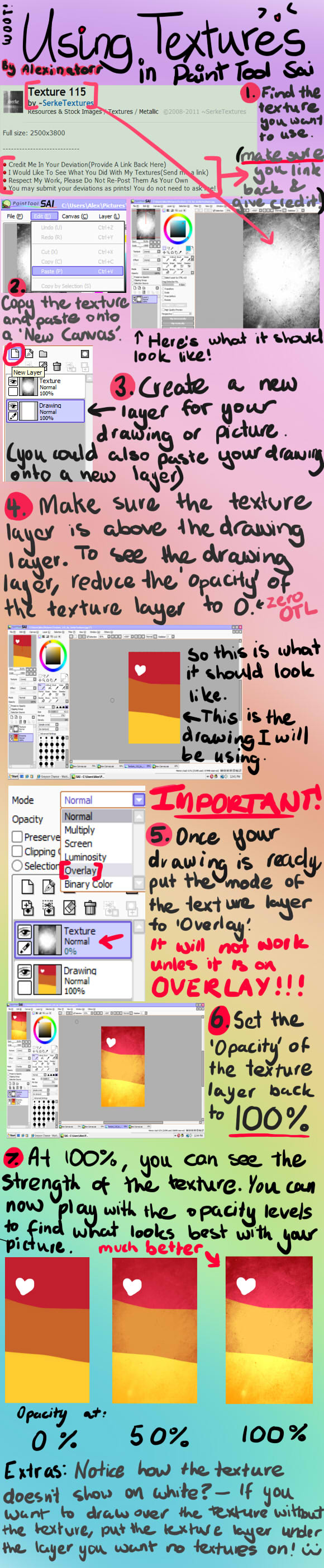 How to use Textures in Sai