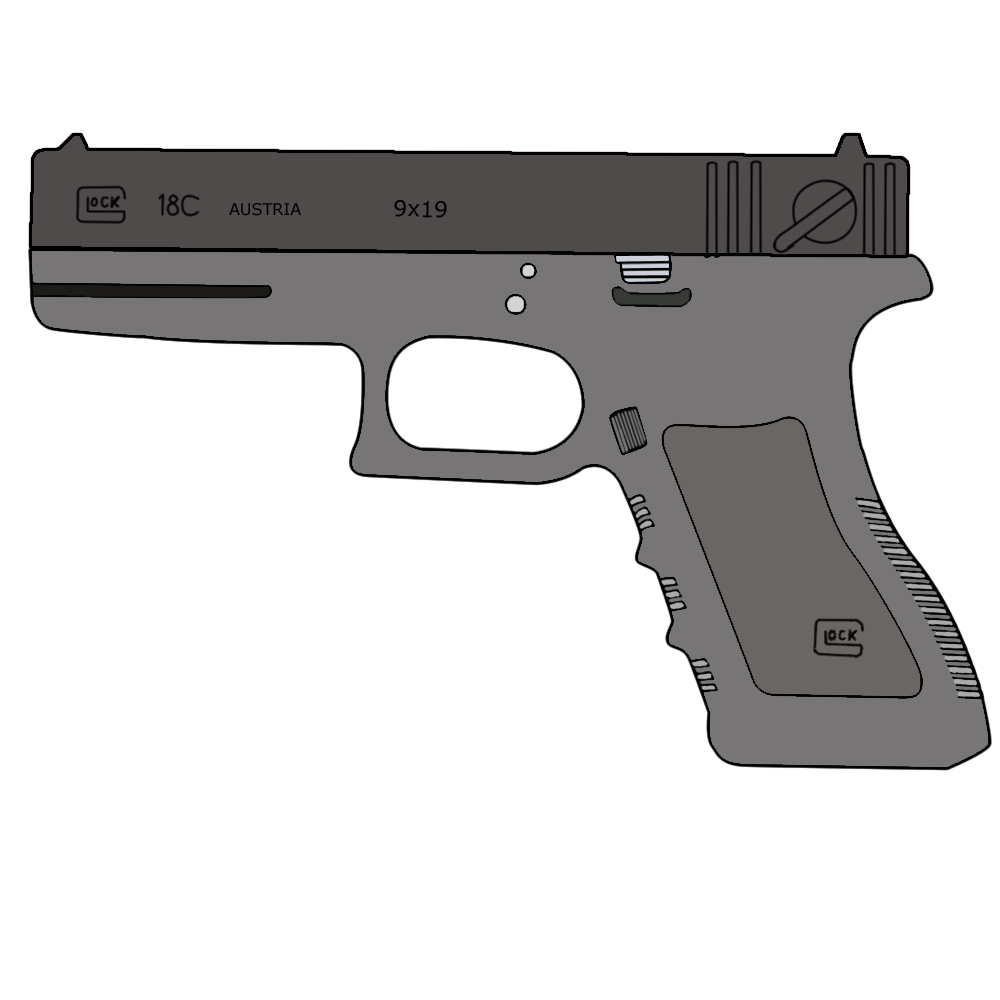 Glock 18c Drawing by Zoron19 on DeviantArt