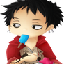 Chibi Law eating ice