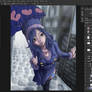 Juvia in the rain WIP