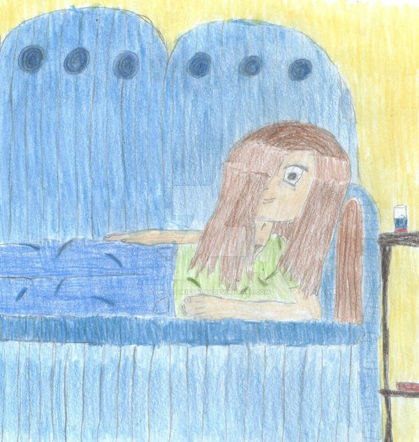 Girl on Couch COLORED