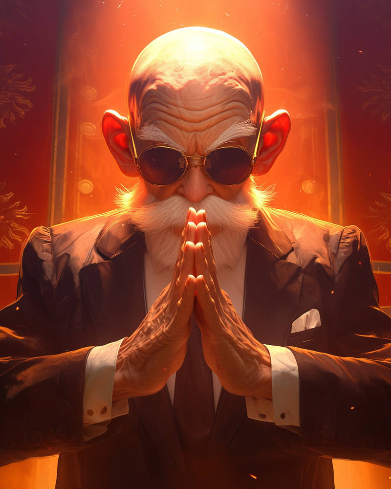 Master Roshi On Red Robe Master Roshi by hantroid on DeviantArt