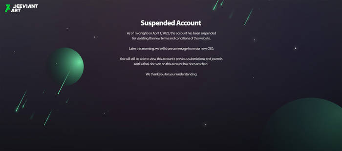 Explore the Best Suspended_account Art | DeviantArt