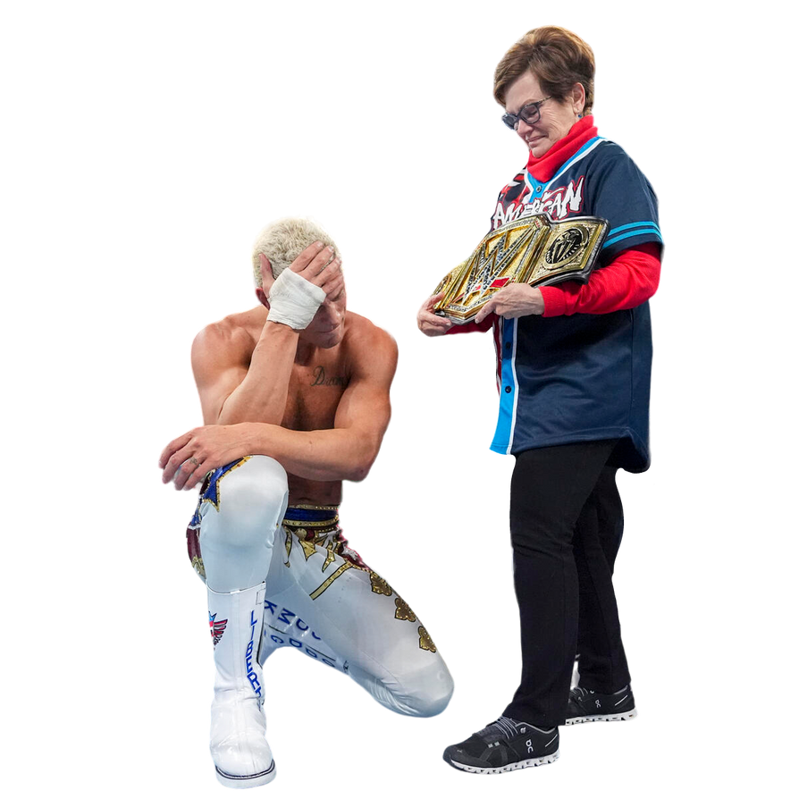 Cody and Mama Rhodes with WWE Championship by codynakamura on DeviantArt