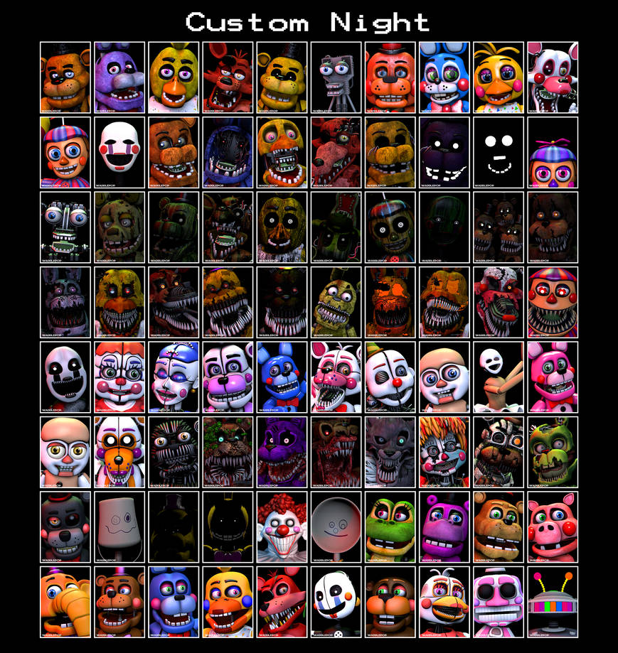 Ultimate custom night by witheredfnaf (My Edit) by UltimateGamer45 on ...