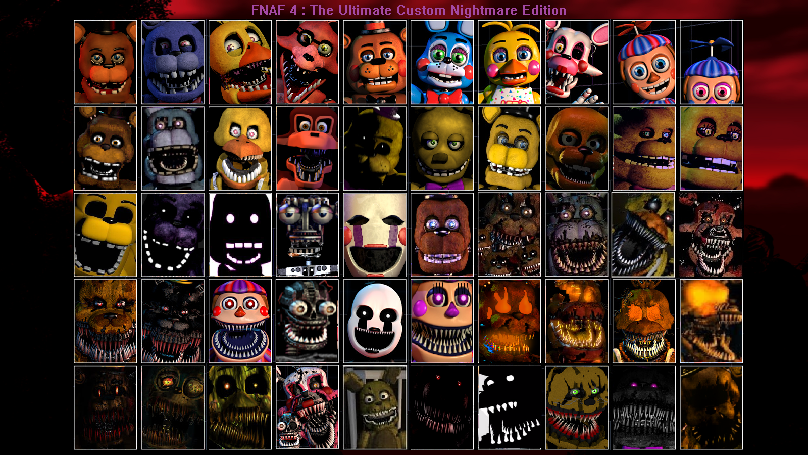 Five Nights At Freddy's: Ultimate Custom Night edition. Night 4! 