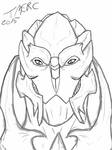 Free Turian bust by coolhaloboy360