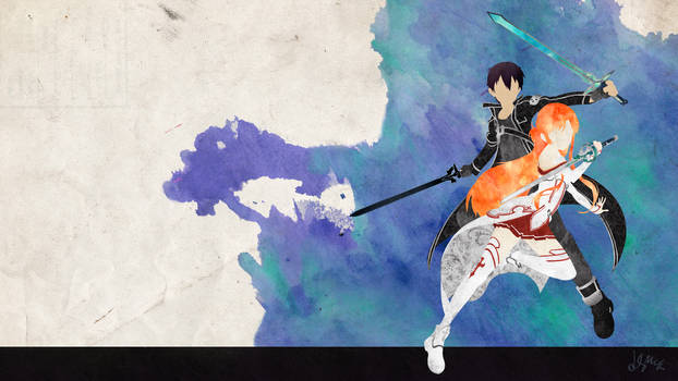 Kirito and Asuna - Sword Art Online