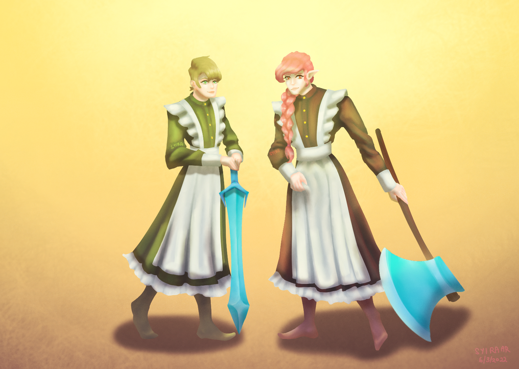 Rivals Maid Outfits by SyiraAR on DeviantArt