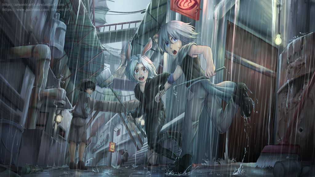 Commission- Rain of Beacon Alley