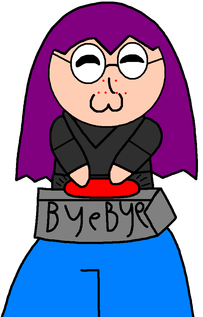 Aliza Bye Bye Button by the-amaasing-suzy on DeviantArt