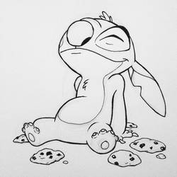 INKtober Day 2: Stitch with Cookies