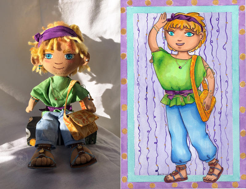 Sadiki Plush doll by amberwillow