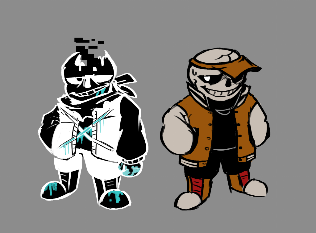 megalosomnia — Finally made a Sans AU, his name is Baggs.