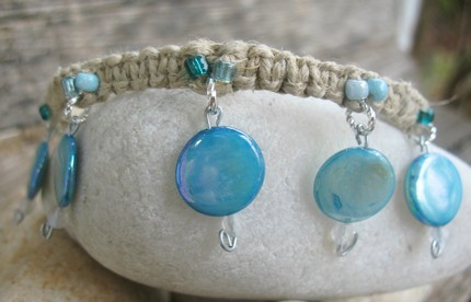 blue lagoon hemp anklet