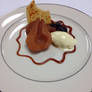 Tamarind Poached Pear