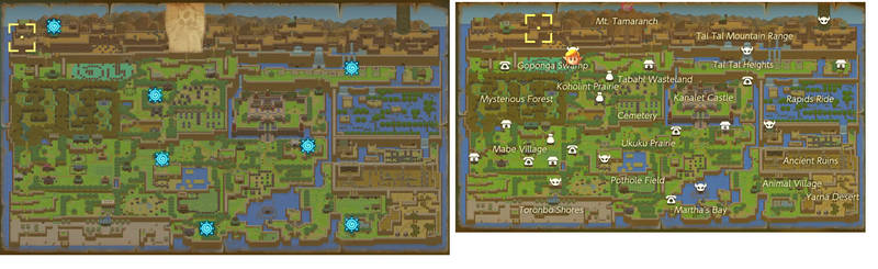 Link's Awakening Remake Map Rip_Credit to Nintendo