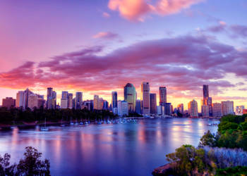 Brisbane Twilight by kate-art