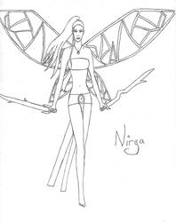 Nirya without colour