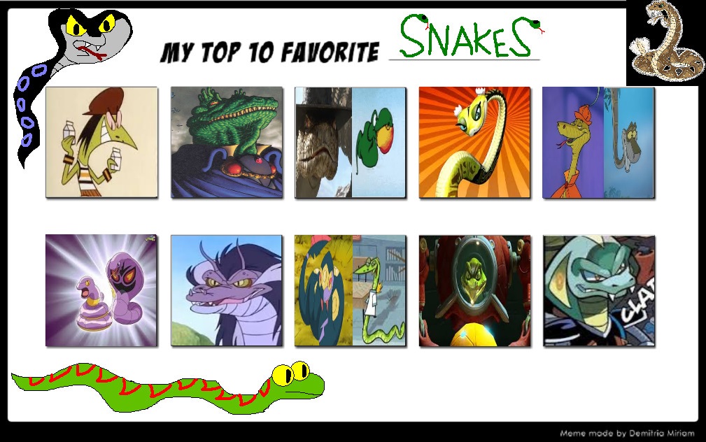 Top 10 Favorite Snakes