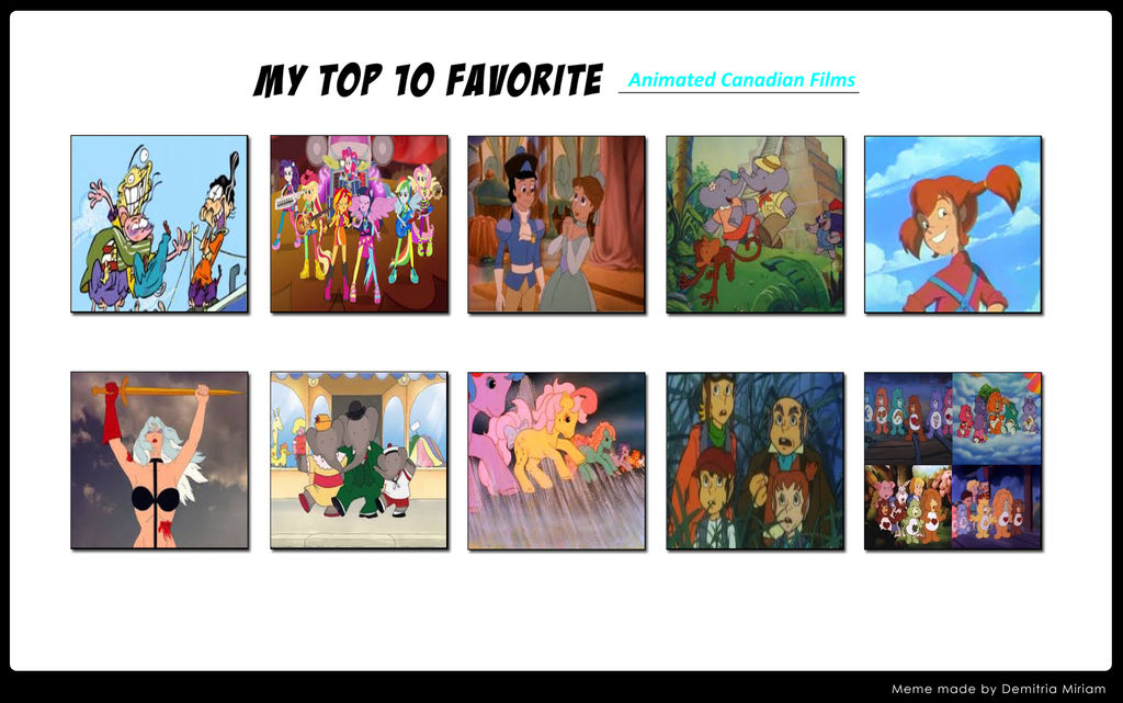 My Top 10 Favorite Animated Canadian Films by Julayla-64 on DeviantArt