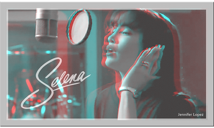 3D anaglyph Jennifer Lopez as Selena by gogu1234