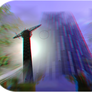 3D anaglyph Thinking about architecture 10