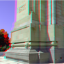 3D anaglyph Arch of Triumph Bucharest 5