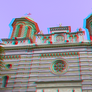 3D anaglyph Cathedral of Saints Peter and Paul