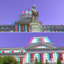 3D anaglyph Bucharest architecture 57