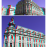 3D anaglyph Bucharest architecture 62