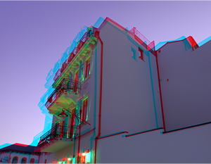 3D anaglyph Constanta architecture 07