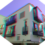 3D anaglyph Constanta architecture 12
