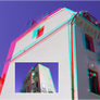 3D anaglyph Thinking about architecture 99