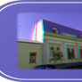 3D anaglyph Bucharest architecture 132