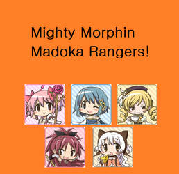 Mighty Morphin Madoka Rangers!