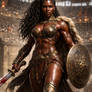 TAMARA,EBONY MUSCLED GLADIATRIX