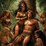 TARZAN CAPTURED BY THE JUNGLE AMAZONS