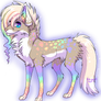 Sparkley Rainbow Wolf