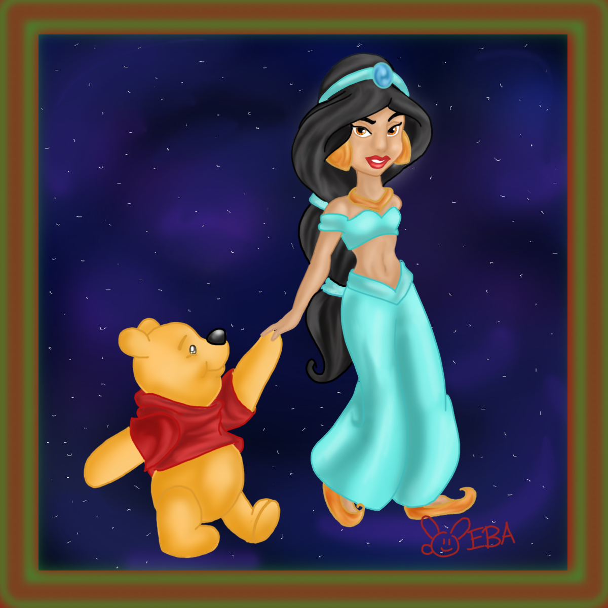 SSP: Pooh and Jasmine by EbilBunnyArmy on DeviantArt