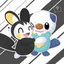 Request: Emolga + Oshawott